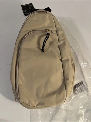 Mochila esportiva feminina PUMA EVERCAT Myriad, bege claro nova com etiquetas - Imagem 1 de 4