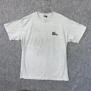 Camisa De Colección No Fear Para Hombre Extra Grande Gris Gráfico Estampado Trasero Hecha en EE. UU. Años 90 - Imagen 1 de 9