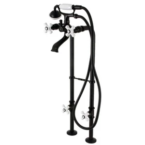 Kingston Brass CCK266PXK Kingston Floor Mounted 9-3/16" Tub - Black - Picture 1 of 1