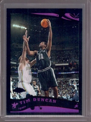 TIM DUNCAN 2005-06 Topps Chrome #13 Black Refractor #121/399 - Image 1 of 2