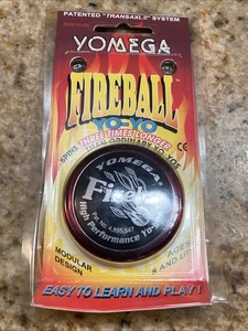Yomega Fireball Rojo con Tapas Laterales Negras YoYo Hecho en EE. UU. - Imagen 1 de 4