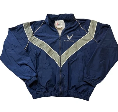 U.S. Windbreaker Jacket Men’s Small Regular Navy Blue & White Full-Zip Excellent - Image 1 of 4