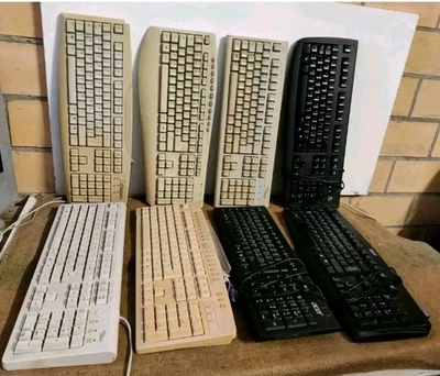 Lotto Computer Vintage Keyboard PS/2 Tastiera USB X Retrogame X IBM,Olivetti... - Immagine 1 di 4