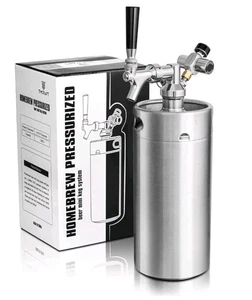 TMCRAFT 128oz Home brew Pressurized Beer Mini Keg System NEW Open Box - Picture 1 of 14