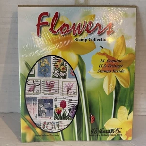 HE Harris 14 Genuine Flower Stamps - Picture 1 of 2