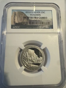 2010-S Yosemite Silver Quarter Proof NGC PF 70 UC - Picture 1 of 2