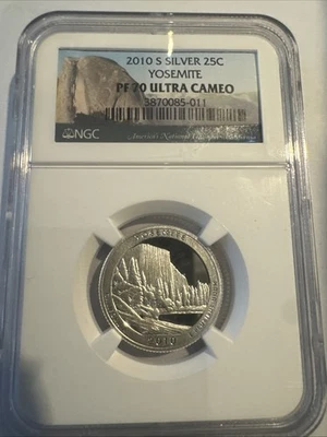 2010-S Yosemite Silver Quarter Proof NGC PF 70 UC - Image 1 of 2