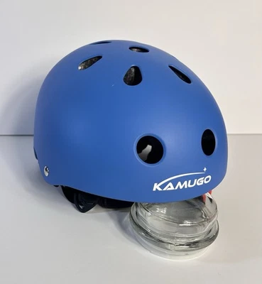 Usado, Talla Pequeña Azul, Casco Kamugo, Excelente Estado Foto 1 de 4