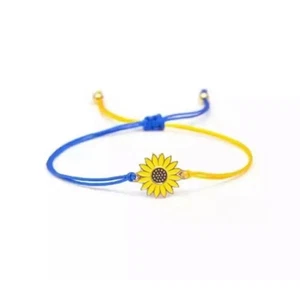 Ukrainisches Armband mit Sonnenblume - Bild 1 von 5