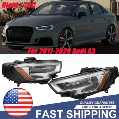 Conjunto de faros delanteros derecho/izquierdo HID para Audi A3 2017 18-2020 Foto 1 de 4