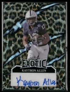 2024 Leaf Eclectic Exotic #E-KA1 Kaytron Allen Leopard AUTO #4/5 - Picture 1 of 2