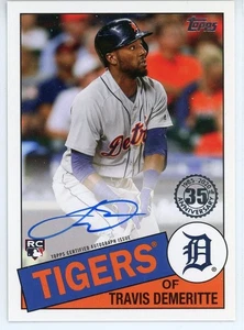 2020 Topps '85 Topps Autographs #85ATD Travis Demeritte Detroit Tigers - Picture 1 of 2