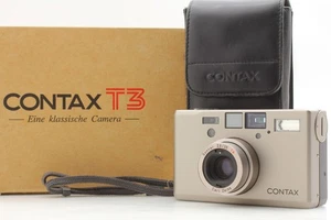 Free Ship[TOP MINT in BOX]  Contax T3 Silver Point & Shoot 35mm Film Camera - Picture 1 of 12