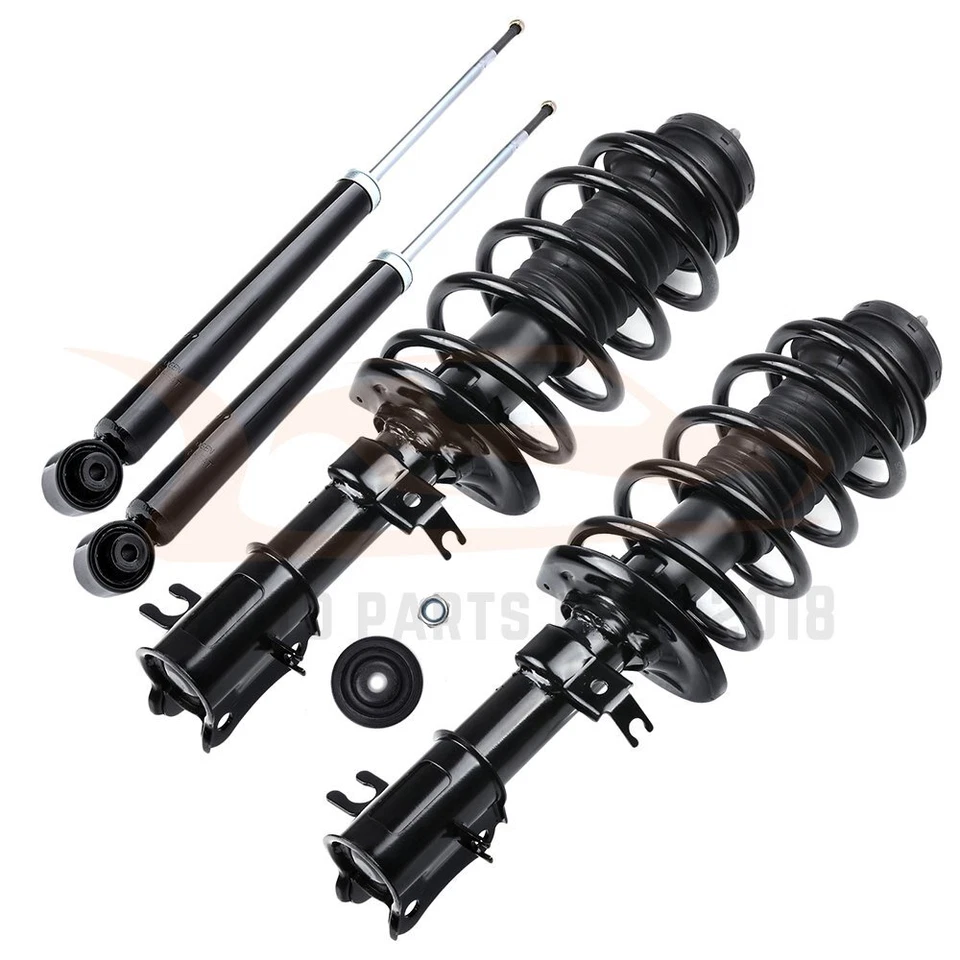 Juego completo de montaje de resorte de puntal de amortiguador delantero y trasero 4 piezas se adapta a Aveo G3 Wave Foto 1 de 4