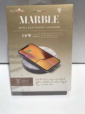 Eggtronic Marble MPWH10 10W Fast Charge Wireless Phone Charger New - Image 1 of 4