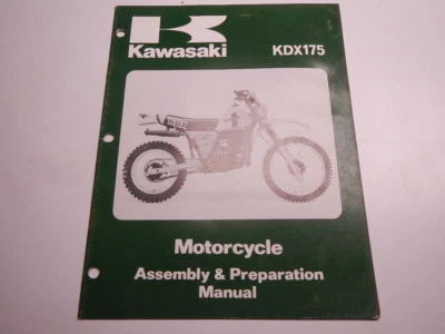 Kawasaki KDX175-A1 1979 manual de montaje y preparación de motocicleta kdx175 A1 79 Foto 1 de 4