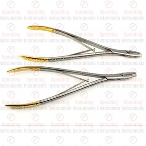 2 Lempert Bone Rongeur 8" Recto y Curvo Alemán Acero Inoxidable Manijas Dorado - Imagen 1 de 4