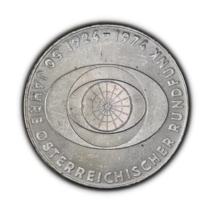 AUSTRIA. 1974, 50 Schilling, Silver - Austrian Broadcasting, ORF Symbol UNC 3 - Picture 1 of 3