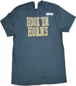 Texas Longhorns Distressed On For The Ages Mens Black T Shirt by Majestic - Picture 1 of 2