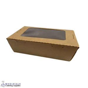 50x Hot Box with Window Large/Family Lunch Snack Salad Takeaway Food Container - Picture 1 of 1