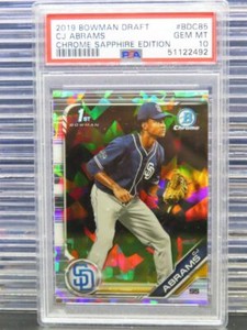2019 Bowman Chrome Draft Sapphire CJ Abrams 1st Prospect #BDC85 PSA 10 Padres