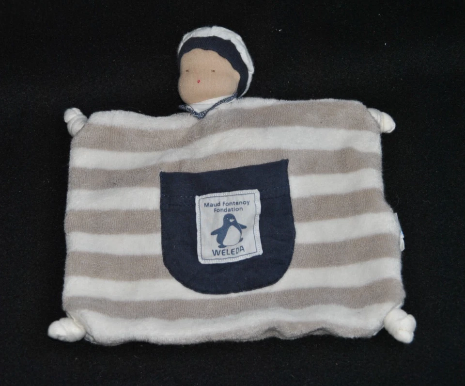 Doudou marin plat WELEDA Fondation Maud Fontenoy Coton bio NEUF - Photo 1/1