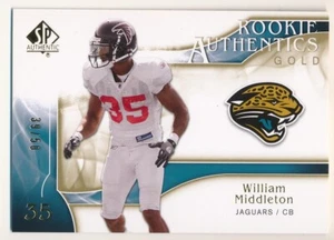 WILLIAM MIDDLETON 2009 SP AUTHENTIC #206 ROOKIE GOLD JAGUARS 39/50 RC SP - Picture 1 of 2
