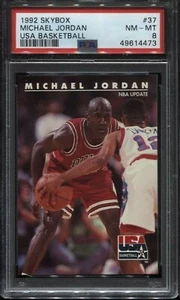 1992 Skybox USA BASKETBALL MICHAEL JORDAN #37 PSA 8 NM-MT HOF Bulls - Bild 1 von 2