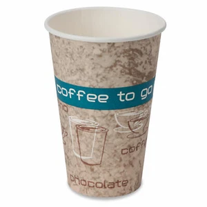 200x Kaffeebecher Premium "Coffee to go" Pappe beschichtet 16oz. 400 ml - Bild 1 von 1