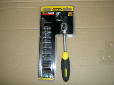 Stanley STA094611 Microtough Socket Set 3/8 Drive 0-94-611 - Image 1 of 2