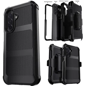 Heavy Duty Case Rubber Shockproof Cover / Belt Clip For Samsung Galaxy A26 5G - Picture 1 of 14