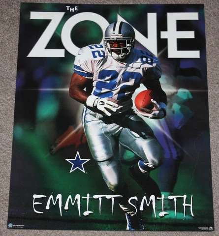 1997 Costacos Dallas Cowboys Emmitt Smith The Zone 20x16 Poster Cover