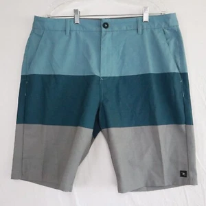 Rip Curl Shorts Mens 38 Boardwalk Chino Hybrid Walk Surfer Beach Swim Striped - Picture 1 of 8