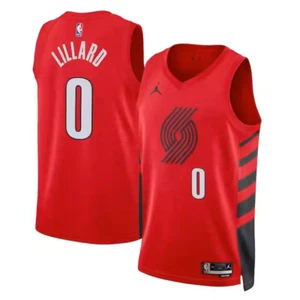 NWT men large Portland Trail Blazers Damian Lillard Nike Jordan Statement Jersey - Picture 1 of 1
