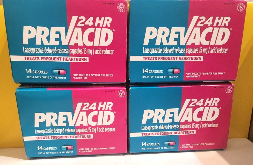 4x PREVACID 24HR TRATA ACIDEZ ESTOMACAL FRECUENTE Cápsulas 42 Cápsulas Exp 09/2026 Foto 1 de 1
