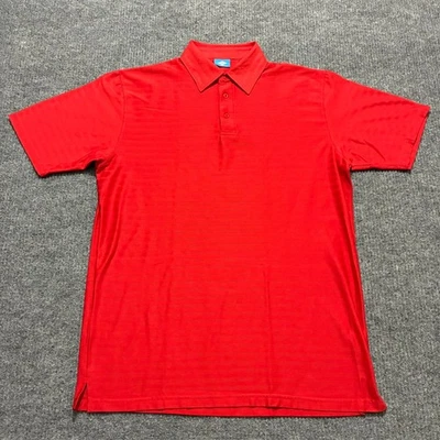 Camisa polo de golf Clipper para hombre talla grande roja ropa deportiva informal manga corta Foto 1 de 4