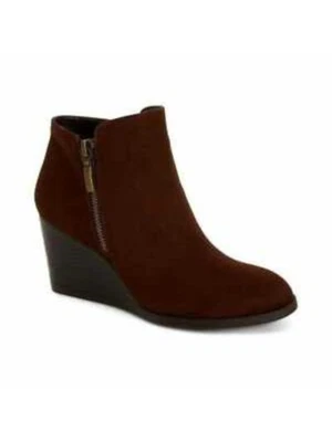Botas femininas STYLE & COMPANY marrom acolchoadas biqueira redonda com zíper 9,5 - Imagem 1 de 3