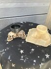 Rubber Latex Mould Triple Skull Tea Light Candle Holder Mini Skulls Goth Mold