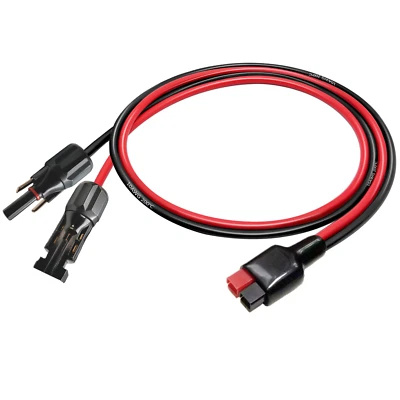 10AWG Solar Extension Cable fits Anderson Powerpole 45A to Solar Connector - Image 1 of 4