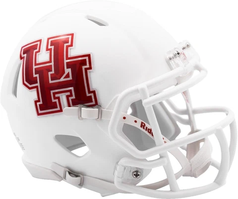 Houston Cougars Riddell Matte White Speed Mini Helmet Cover