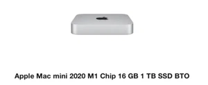 Apple Mac mini 2020 M1 – 16 GB RAM | 1 TB SSD BTO | inkl. Satechi Hub - Afbeelding 1 van 8