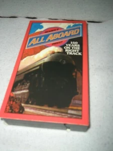ALL ABOARD Readers Digest Trains Railroad VHS Tape 150 Years on the Right Track - Picture 1 of 7