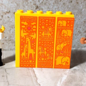 Lego Wandteppich Wandtafel Safari Elefant Zebra Giraffe Aufkleber Kunstwerk sticken - Bild 1 von 2