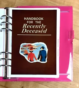 *Recientemente fallecido* Tablero de instrumentos Beetlejuice hecho 4 usos con planificador Filofax A5~ - Imagen 1 de 3