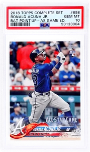 2018 Topps Complete Factory Set Ronald Acuna Jr. PSA 10 Rookie RC - Picture 1 of 2