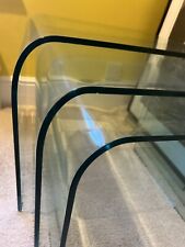 Stylish Nest of Glass Tables - Contemporary Design - Set of 3