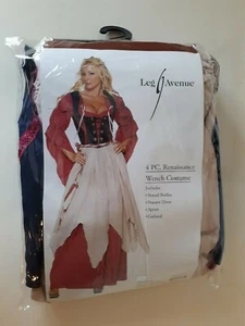 Leg Avenue S M L XL Renaissance Wench Dress Peasant Girl Maid Period Fancy Dress - Picture 1 of 10