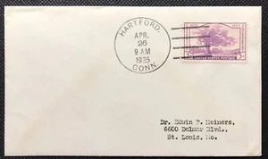 US FDC #772 None NIM 1935 Hartford CT Connecticut Tercentenary - Picture 1 of 2
