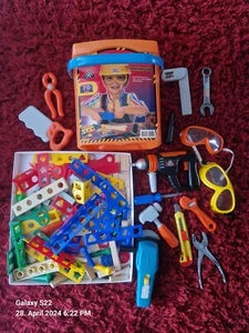 ❤️Spielzeug Werkzeugkiste Kinder Spielzeug  Werkzeug Jungen Mädchen Viele Teile - Bild 1 von 4