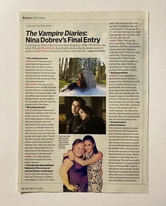 The Vampire Diaries Nina Dobrevs Final Entry 2015 1pg Exit Interview Article - Picture 1 of 2